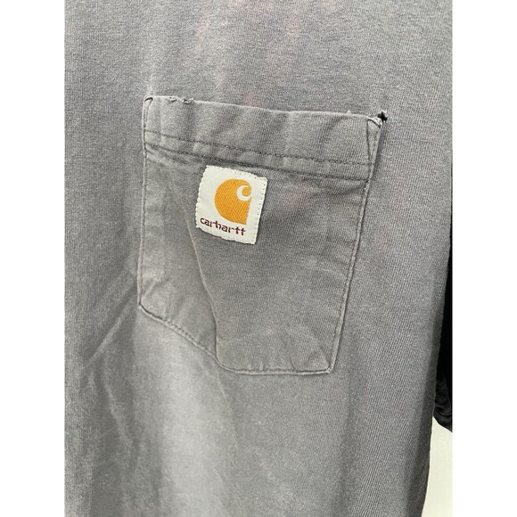 Carhartt Shirt Pocket Tee Logo Workwear Original Fit Skater Thrashed K87 Tall - Picture 12 of 13
